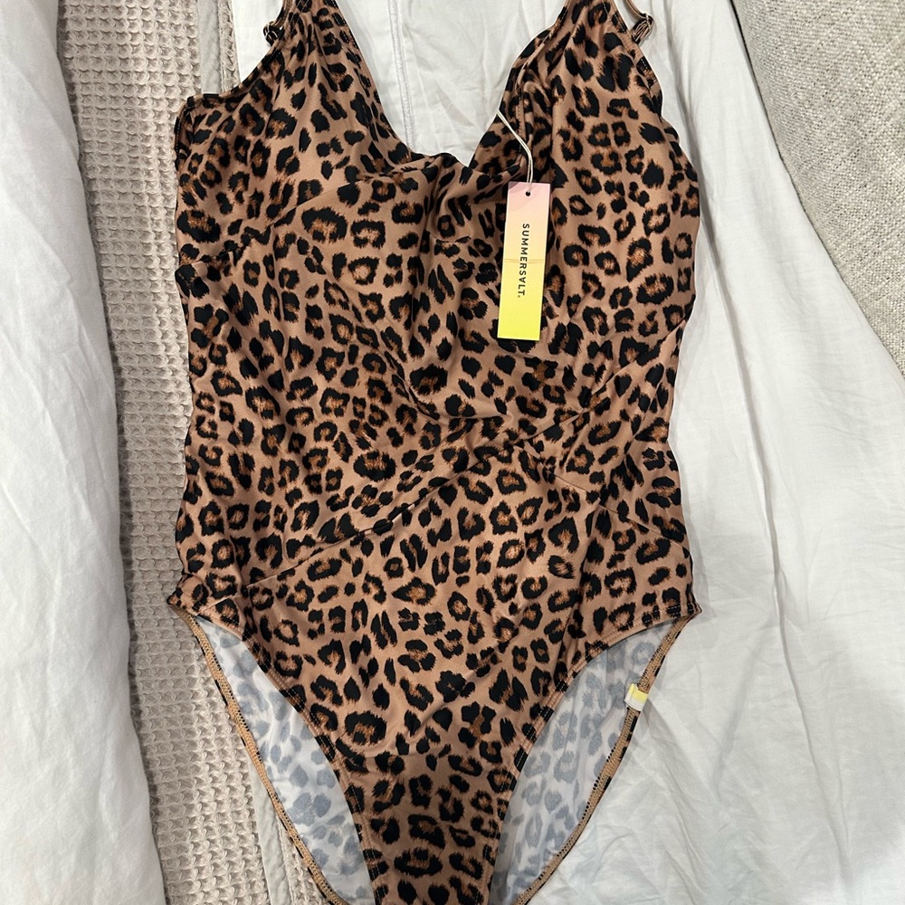 Summersalt Leopard Print One-Piece Swimsuit